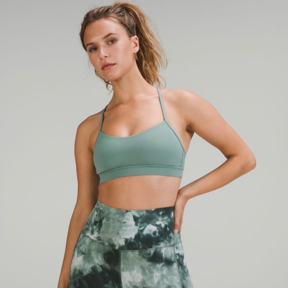 Lululemon Flow Y Bra *dark green/blue*